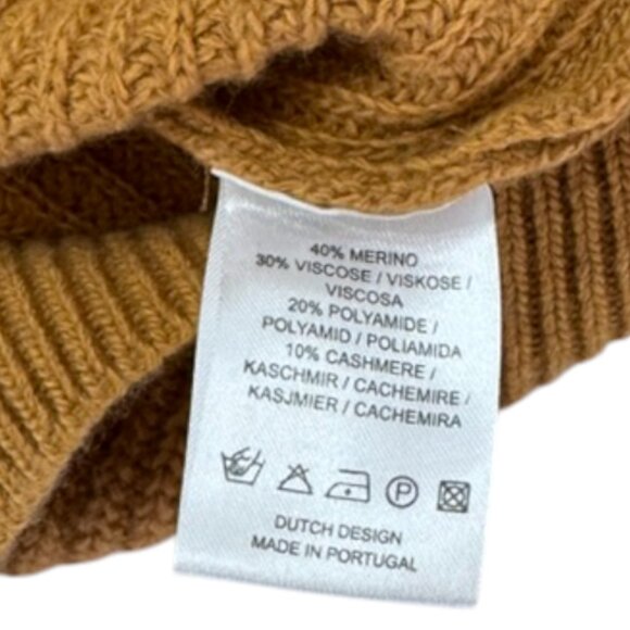 PHIL & PHAE - KNIT SWEATER - 10% CASHMERE - MUSTARD YELLOW - L - Picture 5 of 5